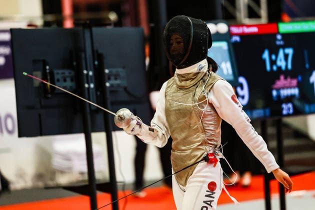 June 19, 2026, New Delhi, Delhi, India: Sumire Tsuji of Japan vs. Daphne Chan Nok Sze of Hong Kong during Asian Senior Fencing Championships 2026 (Women s Foil) at Bharat Mandapam Convention Centre, New Delhi, India on 19th June 2026. New Delhi India - ZUMAd207 20260619_zsp_d207_312 Copyright: xAvijitxDasx