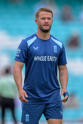 LONDON, ENGLAND JUNE 20 - Ben Duckett of England during pre game warm up before Day Four of the 2nd Rothesay Test Match game between England and New Zealand at Kia Oval on June 20, 2026 in London , England . (Photo by Keeran Marquis Sports Press Photo)  Copyright: xKeeranxMarquis SPPx Sportspressphoto_SPR171335