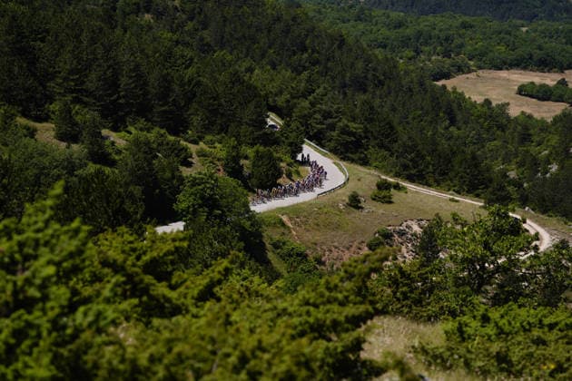 The race during Stage 7 of the Giro Next Gen 2026, from Sulmona to Piana delle Mele (Guardiagrele), Italy, Saturday, June 20, 2026.  Copyright: xFabioxFerrari LaPressex