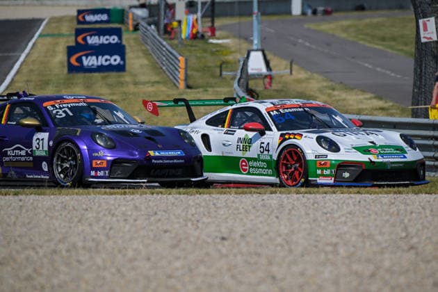 Porsche Sixt Carrera Cup Deutschland, Dekra Lausitzring 2026 20.06.2026 ab 9.00 Uhr Schipkau OT Klettwitz, Dekra Lausitzring Im Foto: 31 Sebastian Freymuth (D) Laptime-Performance. 54 Michael Essmann (D) Team75 Bernhard Porsche Sixt Carrera Cup Deutschland, Dekra Lausitzring 2026 Schipkau OT Klettwitz Brandenburg Deutschland *** Porsche Sixt Carrera Cup Germany, Dekra Lausitzring 2026, June 20, 2026, starting at 9 Copyright: xEHLxMedia MichelxKöhlerx 20262006-Porsche Carrera Cup 1 Rennen- Dekra-Lausitzring_023