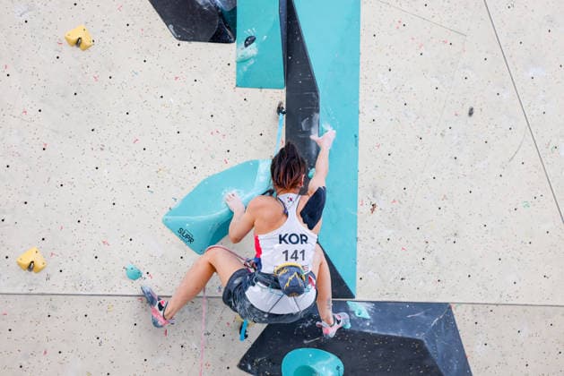 CLIMBING - World Climbing Series INNSBRUCK,AUSTRIA,20.JUN.26 - CLIMBING - World Climbing Series, lead. Image shows Heeju Noh (KOR).  GEPAxpictures xMarkoxVulic