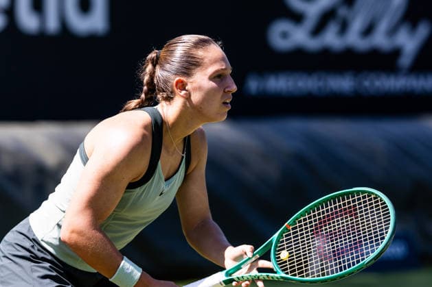 BAD HOMBURG, GERMANY - JUNE 20: Diane Parry (FRA) during the Bad Homburg Open powered by Solarwatt Singles match between Diane Parry (FRA) vs Aoi Ito (JPN) at Kurpark Bad Homburg on June 20, 2026 in Bad Homburg, Germany. Hessen Germany Copyright: xSteffiexWunderlx