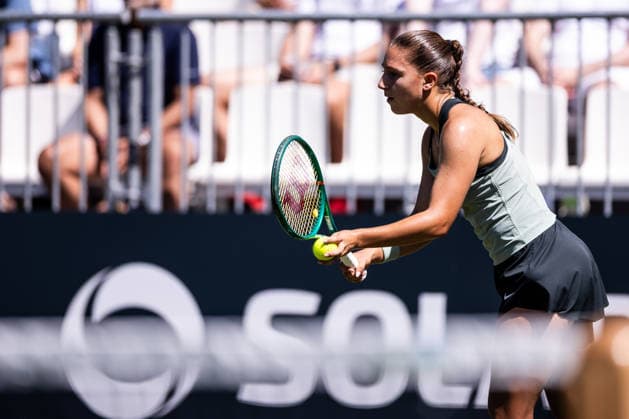 BAD HOMBURG, GERMANY - JUNE 20: Diane Parry (FRA) during the Bad Homburg Open powered by Solarwatt Singles match between Diane Parry (FRA) vs Aoi Ito (JPN) at Kurpark Bad Homburg on June 20, 2026 in Bad Homburg, Germany. Hessen Germany Copyright: xSteffiexWunderlx