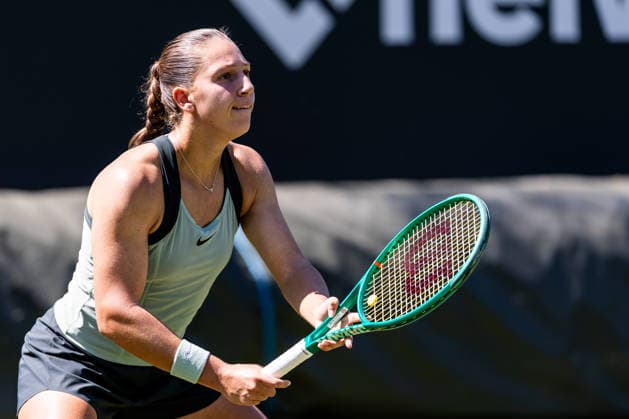 BAD HOMBURG, GERMANY - JUNE 20: Diane Parry (FRA) during the Bad Homburg Open powered by Solarwatt Singles match between Diane Parry (FRA) vs Aoi Ito (JPN) at Kurpark Bad Homburg on June 20, 2026 in Bad Homburg, Germany. Hessen Germany Copyright: xSteffiexWunderlx