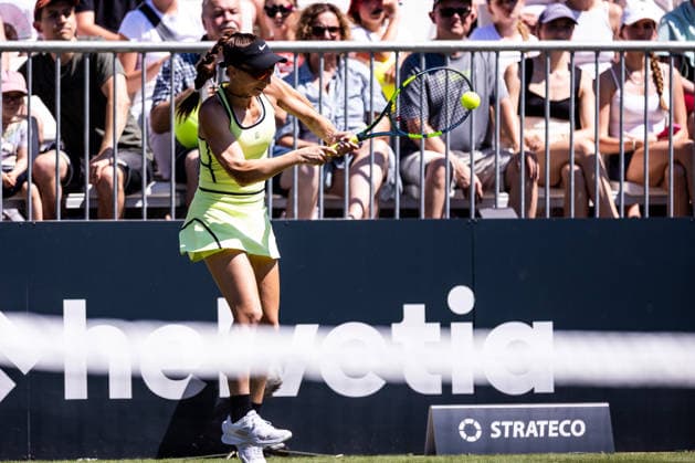 BAD HOMBURG, GERMANY - JUNE 20: Tamara Korpatsch (GER) during the Bad Homburg Open powered by Solarwatt Singles match between Irina-Camelia Begu (ROU) vs Tamara Korpatsch (GER) at Kurpark Bad Homburg on June 20, 2026 in Bad Homburg, Germany. Hessen Germany Copyright: xSteffiexWunderlx