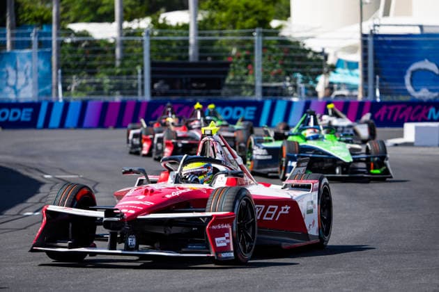2026 FORMULA E SANYA ePRIX 01 ROWLAND Oliver (gbr), Nissan Formula E Team, Nissan e-4ORCE 05, action during the 2026 Sanya ePrix, 11th round of the 2025-26 ABB FIA Formula E World Championship, WM, Weltmeisterschaft on the Sanya Street Circuit from June 18 to 20, 2026 in Sanya, China - SanyaChina  Copyright: xJULIENxDELFOSSEx