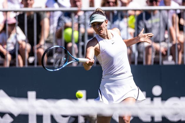 BAD HOMBURG, GERMANY - JUNE 20: Irina-Camelia Begu (ROU) during the Bad Homburg Open powered by Solarwatt Singles match between Irina-Camelia Begu (ROU) vs Tamara Korpatsch (GER) at Kurpark Bad Homburg on June 20, 2026 in Bad Homburg, Germany. Hessen Germany Copyright: xSteffiexWunderlx