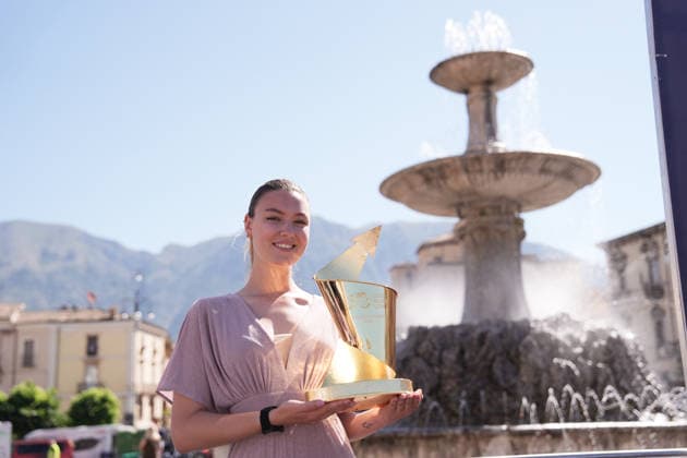 The trophy during Stage 7 of the Giro Next Gen 2026, from Sulmona to Piana delle Mele (Guardiagrele), Italy, Saturday, June 20, 2026.  Copyright: xMassimoxPaolone LaPressex