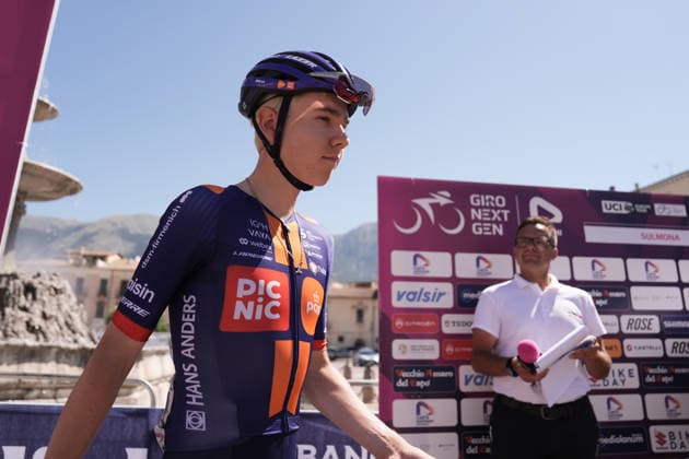 Belgium s Matteo Vanhuffel of Development Team Picnic PostNL during Stage 7 of the Giro Next Gen 2026, from Sulmona to Piana delle Mele (Guardiagrele), Italy, Saturday, June 20, 2026.  Copyright: xMassimoxPaolone LaPressex