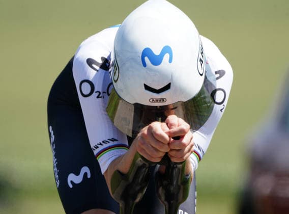 20.06.2026 Aarburg Schweiz Tour de Suisse Women.Einzelzeitfahrern Aarburg - Aarburg, Bild,die Siegerin Marlene Reusser SUI Team Movistar. Aktion Einzelbild *** June 20, 2026, Aarburg, Switzerland, Tour de Suisse Womens Individual Time Trial, Aarburg, Aarburg, photo, winner Marlene Reusser (SUI) of Team Movistar in action, single frame,detected_source_language 
