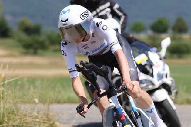 20.06.2026 Aarburg AG, SCHWEIZ, Tour de Suisse Women 4.Etappe Aarburg - Aarburg Einzelzeitfahren Marlene Reusser SUI Team Movistar *** June 20, 2026, Aarburg AG, SWITZERLAND, Tour de Suisse Women, Stage 4 