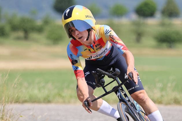 20.06.2026 Aarburg AG, SCHWEIZ, Tour de Suisse Women 4.Etappe Aarburg - Aarburg Einzelzeitfahren Steffi Haeberlin SUI Team SD Worx *** June 20, 2026, Aarburg AG, SWITZERLAND, Tour de Suisse Women, Stage 4 