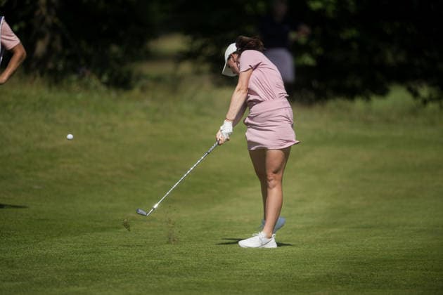 EEMNES, NETHERLANDS - JUNE 19: Charlotte Heath of England plays her second shot on the 9th hole fairway during Round 1 of the 2026 Dutch Ladies Open at Goyer Golf & Country Club on June 19, 2026 in Eemnes, Netherlands. Credit: Andy Astfalck NurPhoto Netherlands Copyright: xAndyxAstfalckx