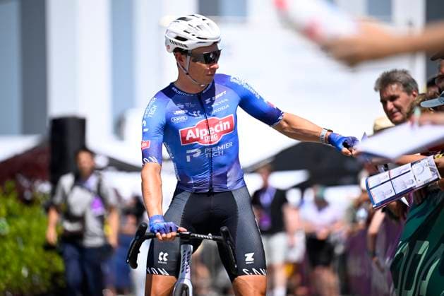 Baloise Belgium Tour 2026 Stage 4 AARSCHOT, BELGIUM - JUNE 20 : Philipsen Jasper (BEL) of Alpecin-Premier Tech before the start of the race during stage 4 of the 95th edition of Baloise Tour of Belgium an UCI ProSeries 2.Pro cycling road race stage for Men Elite of 183.5 km with start in Begijnendijk and finish in Aarschot on June 20, 2026 in Aarschot, Belgium, 20 06 2026 ( Motordriver Stephan Boone - Aarschot Belgium  Copyright: xTomasxSiskx