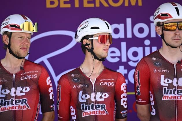 Baloise Belgium Tour 2026 Stage 4 AARSCHOT, BELGIUM - JUNE 20 : Artz Huub (NED) of Lotto Intermarche before the start of the race during stage 4 of the 95th edition of Baloise Tour of Belgium an UCI ProSeries 2.Pro cycling road race stage for Men Elite of 183.5 km with start in Begijnendijk and finish in Aarschot on June 20, 2026 in Aarschot, Belgium, 20 06 2026 ( Motordriver Stephan Boone - Aarschot Belgium  Copyright: xTomasxSiskx