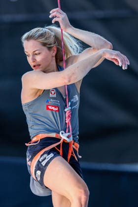 CLIMBING - World Climbing Series INNSBRUCK,AUSTRIA,20.JUN.26 - CLIMBING - World Climbing Series, lead. Image shows Jessica Pilz (AUT).  GEPAxpictures xMarkoxVulic