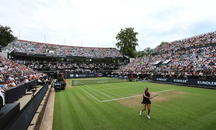 Aryna Sabalenka (BLR) vs Jessica Pegula (USA) Steffi Graf Stadion Center Court Sportstätte Übersicht Totale VANDA Pharmaceuticals Berlin Tennis Open Damen 20.06.2026 *** Aryna Sabalenka (BLR) vs. Jessica Pegula (USA) Steffi Graf Stadium Center Court Venue Overview Wide Shot Sports VANDA Pharmaceuticals Berlin Tennis Open Womens June 20, 2026,detected_source_language