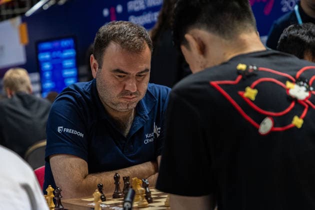 June 20, 2026, Hong Kong, Hong Kong, China: Chess Grandmaster SHAKHRIYAR MAMEDYAROV (AZE) during a Blitz match at the 2026 FIDE World Team Rapid and Blitz Chess Championship in Hong Kong. Hong Kong China - ZUMAm298 0859598556st Copyright: xJamesxModestox