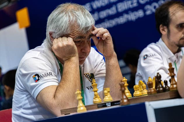 June 20, 2026, Hong Kong, Hong Kong, China: Chess Grandmaster VASYL IVANCHUK (UKR) during a Blitz match at the 2026 FIDE World Team Rapid and Blitz Chess Championship in Hong Kong. Hong Kong China - ZUMAm298 0859598655st Copyright: xJamesxModestox