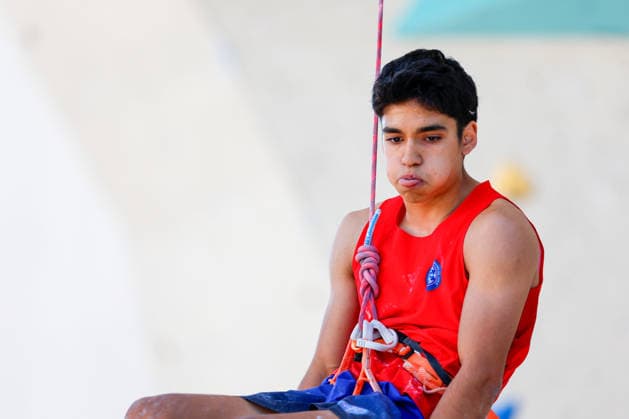 CLIMBING - World Climbing Series INNSBRUCK,AUSTRIA,20.JUN.26 - CLIMBING - World Climbing Series, lead. Image shows Dante Caballero (CHI).  GEPAxpictures xMarkoxVulic