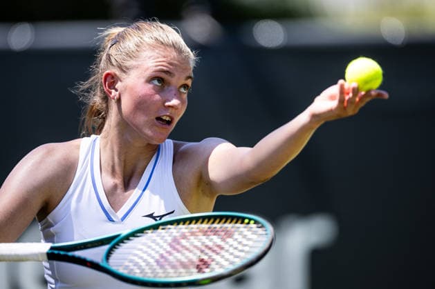 BAD HOMBURG, GERMANY - JUNE 20: Julia Avdeeva during the Bad Homburg Open powered by Solarwatt Singles match between Anna Blinkova vs Julia Avdeeva at Kurpark Bad Homburg on June 20, 2026 in Bad Homburg, Germany. Hessen Germany Copyright: xSteffiexWunderlx