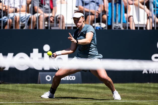 BAD HOMBURG, GERMANY - JUNE 20: Ella Seidel (GER) during the Bad Homburg Open powered by Solarwatt Singles match between Solana Sierra (ARG) vs Ella Seidel (GER) at Kurpark Bad Homburg on June 20, 2026 in Bad Homburg, Germany. Hessen Germany Copyright: xSteffiexWunderlx