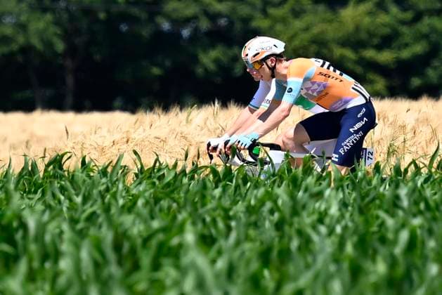 Baloise Belgium Tour 2026 Stage 4 AARSCHOT, BELGIUM - JUNE 20 : Askey Lewis (GBR) of NSN Cycling Team in action during stage 4 of the 95th edition of Baloise Tour of Belgium an UCI ProSeries 2.Pro cycling road race stage for Men Elite of 183.5 km with start in Begijnendijk and finish in Aarschot on June 20, 2026 in Aarschot, Belgium, 20 06 2026 ( Motordriver Stephan Boone - Aarschot Belgium  Copyright: xTomasxSiskx