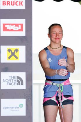 CLIMBING - World Climbing Series INNSBRUCK,AUSTRIA,20.JUN.26 - CLIMBING - World Climbing Series, lead. Image shows Ema Galeova (CZE).  GEPAxpictures xMarkoxVulic