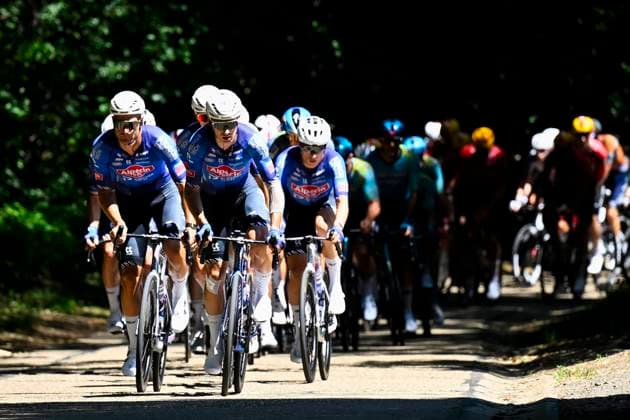 Baloise Belgium Tour 2026 Stage 4 AARSCHOT, BELGIUM - JUNE 20 : Riders of Team Alpecin - Premier Tech in action during stage 4 of the 95th edition of Baloise Tour of Belgium an UCI ProSeries 2.Pro cycling road race stage for Men Elite of 183.5 km with start in Begijnendijk and finish in Aarschot on June 20, 2026 in Aarschot, Belgium, 20 06 2026 ( Motordriver Stephan Boone - Aarschot Belgium  Copyright: xTomasxSiskx