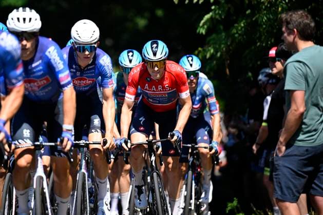 Baloise Belgium Tour 2026 Stage 4 AARSCHOT, BELGIUM - JUNE 20 : Merlier Tim (BEL) of Soudal Quick Step in action during stage 4 of the 95th edition of Baloise Tour of Belgium an UCI ProSeries 2.Pro cycling road race stage for Men Elite of 183.5 km with start in Begijnendijk and finish in Aarschot on June 20, 2026 in Aarschot, Belgium, 20 06 2026 ( Motordriver Stephan Boone - Aarschot Belgium  Copyright: xTomasxSiskx
