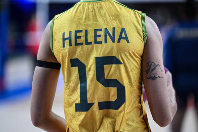 China v Brazil - 2026 FIVB Volleyball Nations League ANKARA, TURKIYE - JUNE 20: Helena Wenk Hoengen (15) of Brazil warms up ahead the 2026 FIVB Volleyball Nations League (VNL) Week 2 match between China and Brazil at Ankara Sports Hall in Ankara, Turkiye on June 20, 2026. Akin Celiktas Anadolu Ankara Turkey. Editorial use only. Please get in touch for any other usage.  Copyright: x2026xAnadoluxAkinxCeliktasx