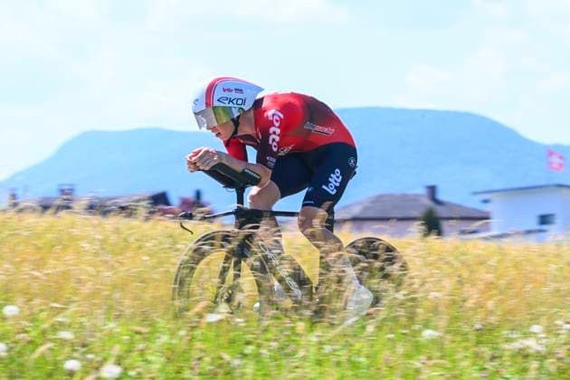 Tour de Suisse 2026 Stage 4 AARBURG, SWITZERLAND - JUNE 20 : Orn-Kristoff Felix (NOR) of Lotto Intermarche in action during stage 4 of the 89th edition of Tour de Suisse an UCI World Tour 2.UWT Individual Time Trial stage for Men Elite of 23.8 km with start in Aarburg and finish in Aarburg on June 20, 2026 in Aarburg, Switzerland, 20 06 2026 ( Motordriver Guy De Vuyst - Aarburg Switzerland  Copyright: xVincentxKalutx