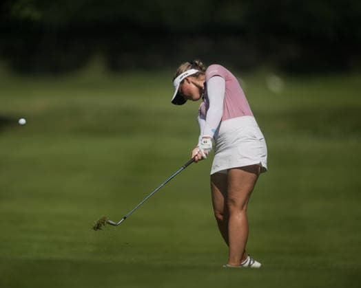 Dutch Ladies Open - Round 1 Moa Folke of Sweden plays her second shot on the 9th hole fairway during Round 1 of the 2026 Dutch Ladies Open at Goyer Golf & Country Club in Eemnes, Netherlands, on June 19, 2026. Eemness Netherlands  Copyright: xAndyxAstfalckx originalFilename:astfalck-dutchlad260620_npsp1.jpg