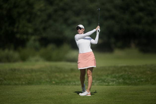 Dutch Ladies Open - Round 1 Magdalena Simmermacher of Argentina plays her second shot on the 9th hole fairway during Round 1 of the 2026 Dutch Ladies Open at Goyer Golf & Country Club in Eemnes, Netherlands, on June 19, 2026. Eemness Netherlands  Copyright: xAndyxAstfalckx originalFilename:astfalck-dutchlad260620_npLmt.jpg