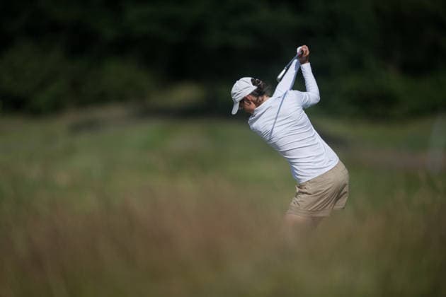 Dutch Ladies Open - Round 1 Agathe Laisne of France plays her second shot on the 9th hole fairway during Round 1 of the 2026 Dutch Ladies Open at Goyer Golf & Country Club in Eemnes, Netherlands, on June 19, 2026. Eemness Netherlands  Copyright: xAndyxAstfalckx originalFilename:astfalck-dutchlad260620_npXpr.jpg