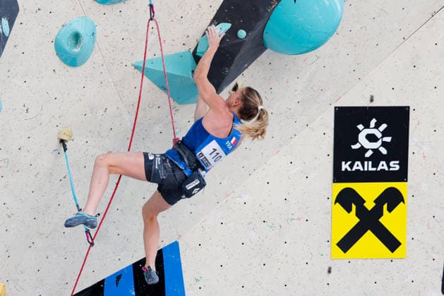 CLIMBING - World Climbing Series INNSBRUCK,AUSTRIA,20.JUN.26 - CLIMBING - World Climbing Series, lead. Image shows Manon Hily (FRA).  GEPAxpictures xMarkoxVulic