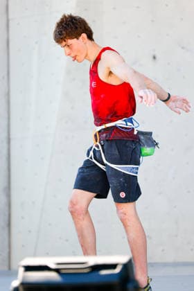 CLIMBING - World Climbing Series INNSBRUCK,AUSTRIA,20.JUN.26 - CLIMBING - World Climbing Series, lead. Image shows Victor Baudrand (CAN).  GEPAxpictures xMarkoxVulic