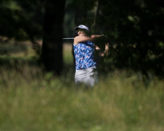 Dutch Ladies Open - Round 1 Anne Van Dam of the Netherlands plays her second shot from the trees on the 9th hole during Round 1 of the 2026 Dutch Ladies Open at Goyer Golf & Country Club in Eemnes, Netherlands, on June 19, 2026. Eemness Netherlands  Copyright: xAndyxAstfalckx originalFilename:astfalck-dutchlad260620_npNLz.jpg