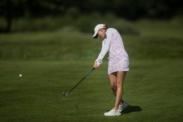 Dutch Ladies Open - Round 1 Emma Spitz of Austria plays her second shot on the 9th hole fairway during Round 1 of the 2026 Dutch Ladies Open at Goyer Golf & Country Club in Eemnes, Netherlands, on June 19, 2026. Eemness Netherlands  Copyright: xAndyxAstfalckx originalFilename:astfalck-dutchlad260620_np3ND.jpg