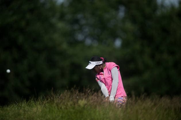 Dutch Ladies Open - Round 1 Georgia Iziemgbe Oboh of Nigeria plays her second shot on the 9th hole fairway during Round 1 of the 2026 Dutch Ladies Open at Goyer Golf & Country Club in Eemnes, Netherlands, on June 19, 2026. Eemness Netherlands  Copyright: xAndyxAstfalckx originalFilename:astfalck-dutchlad260620_nptkM.jpg
