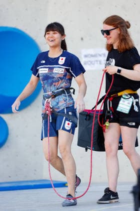 CLIMBING - World Climbing Series INNSBRUCK,AUSTRIA,20.JUN.26 - CLIMBING - World Climbing Series, lead. Image shows Yuno Harigae (JPN).  GEPAxpictures xMarkoxVulic