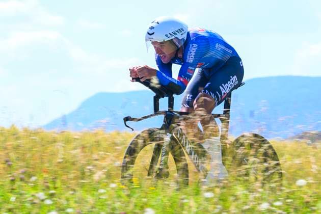 Tour de Suisse 2026 Stage 4 AARBURG, SWITZERLAND - JUNE 20 : Dillier Silvan (SUI) of Alpecin Premier Tech in action during stage 4 of the 89th edition of Tour de Suisse an UCI World Tour 2.UWT Individual Time Trial stage for Men Elite of 23.8 km with start in Aarburg and finish in Aarburg on June 20, 2026 in Aarburg, Switzerland, 20 06 2026 ( Motordriver Guy De Vuyst - Aarburg Switzerland  Copyright: xVincentxKalutx