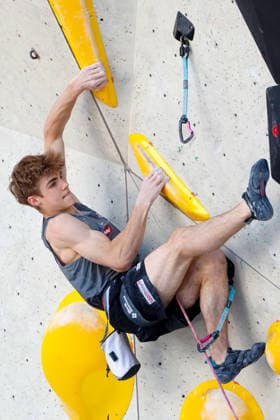 CLIMBING - World Climbing Series INNSBRUCK,AUSTRIA,20.JUN.26 - CLIMBING - World Climbing Series, lead. Image shows Christian Leitner (AUT).  GEPAxpictures xMarkoxVulic