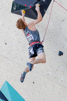 CLIMBING - World Climbing Series INNSBRUCK,AUSTRIA,20.JUN.26 - CLIMBING - World Climbing Series, lead. Image shows Christian Leitner (AUT).  GEPAxpictures xMarkoxVulic