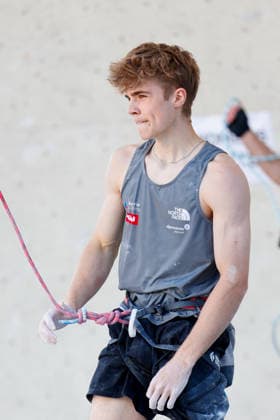 CLIMBING - World Climbing Series INNSBRUCK,AUSTRIA,20.JUN.26 - CLIMBING - World Climbing Series, lead. Image shows Christian Leitner (AUT).  GEPAxpictures xMarkoxVulic