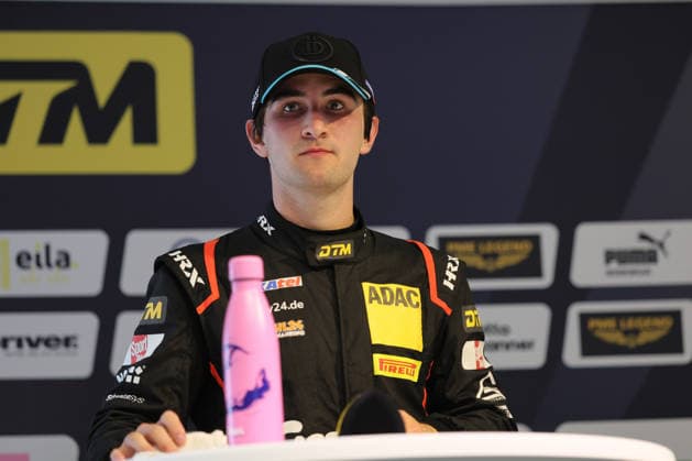 press conference, PK, Pressekonferenz after the end of the race, Ben Dörr (D Dörr Motorsport, 25), McLaren 720S GT3 Evo, DTM (German Touring Car Championship) - Round 3 - Race 1, DEKRA Lausitzring on 20.06.2026. Brandenburg Deutschland Copyright: xO.Franke,xSportblen.dex