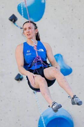 CLIMBING - World Climbing Series INNSBRUCK,AUSTRIA,20.JUN.26 - CLIMBING - World Climbing Series, lead. Image shows Zelia Avezou (FRA).  GEPAxpictures xMarkoxVulic