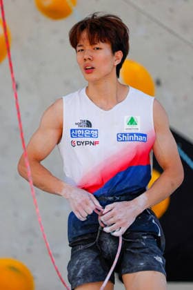 CLIMBING - World Climbing Series INNSBRUCK,AUSTRIA,20.JUN.26 - CLIMBING - World Climbing Series, lead. Image shows Hyunseung Noh (KOR).  GEPAxpictures xMarkoxVulic
