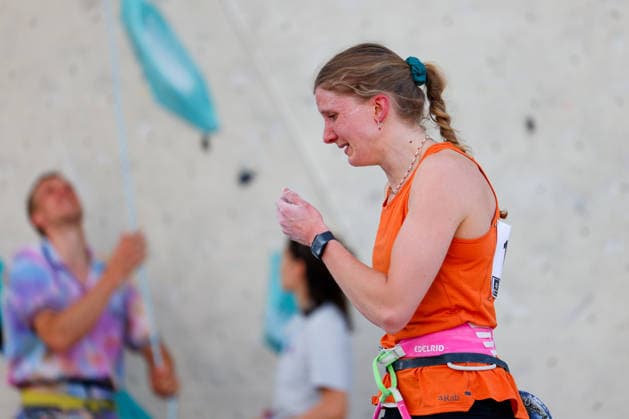 CLIMBING - World Climbing Series INNSBRUCK,AUSTRIA,20.JUN.26 - CLIMBING - World Climbing Series, lead. Image shows Lynn van der Meer (NED).  GEPAxpictures xMarkoxVulic
