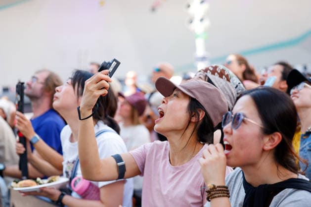 CLIMBING - World Climbing Series INNSBRUCK,AUSTRIA,20.JUN.26 - CLIMBING - World Climbing Series, lead. Image shows fans of the event.  GEPAxpictures xMarkoxVulic